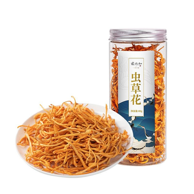 张太和虫草花干货火锅煲汤食疗滋补营养40g*1罐 40 克