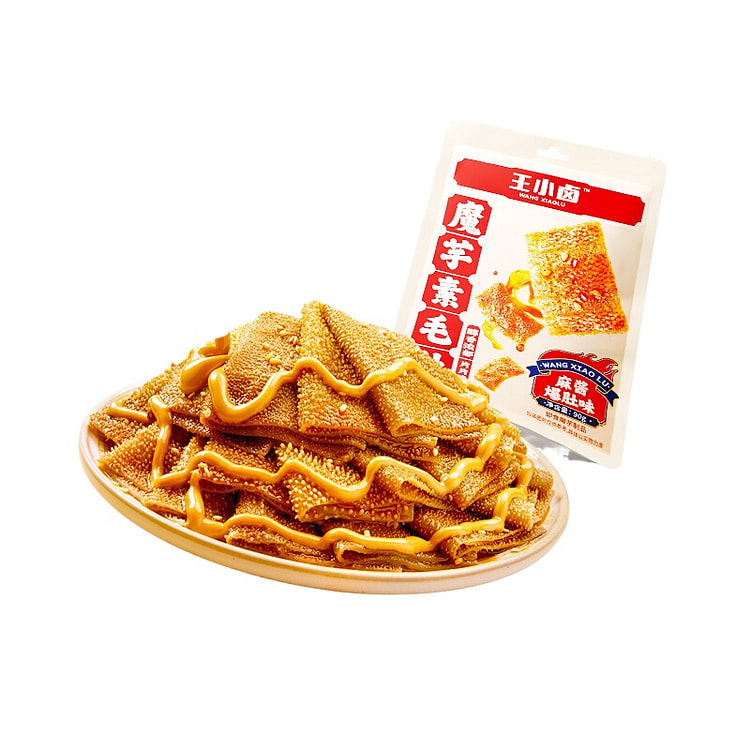王小卤 脆爽素毛肚魔芋零食麻酱味 90g*1袋