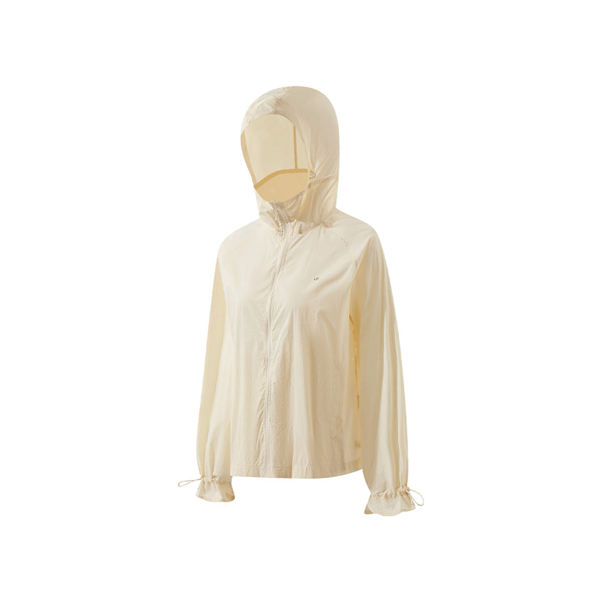Ubras Light Portable Anti-UV Jacket Hooded Sun Protection Coat – Furui White-L 50 g