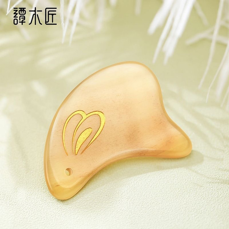 【谭木匠】天然羊角面部按摩板玉兔 面部背部美容板 1 份