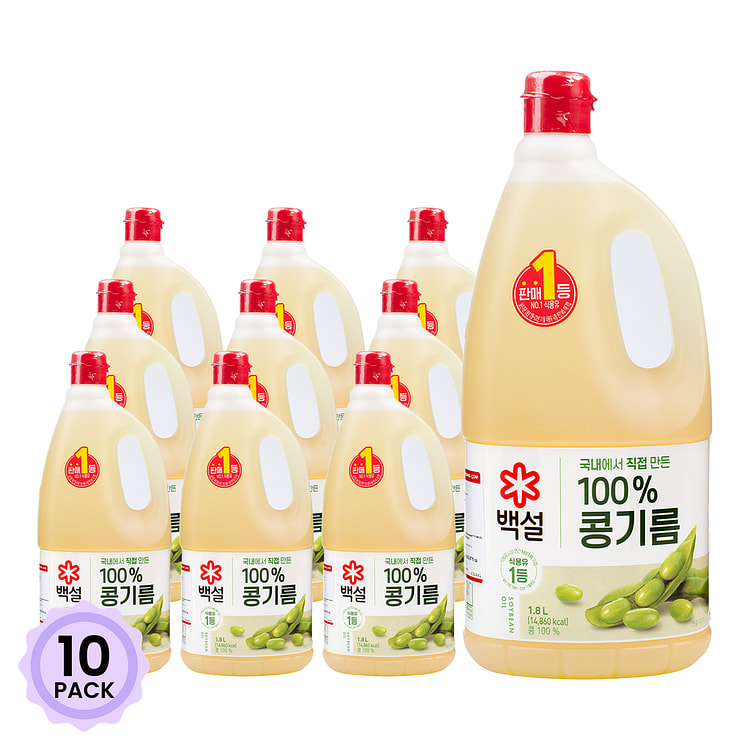 白雪 100%大豆油 1800 毫升*10 包