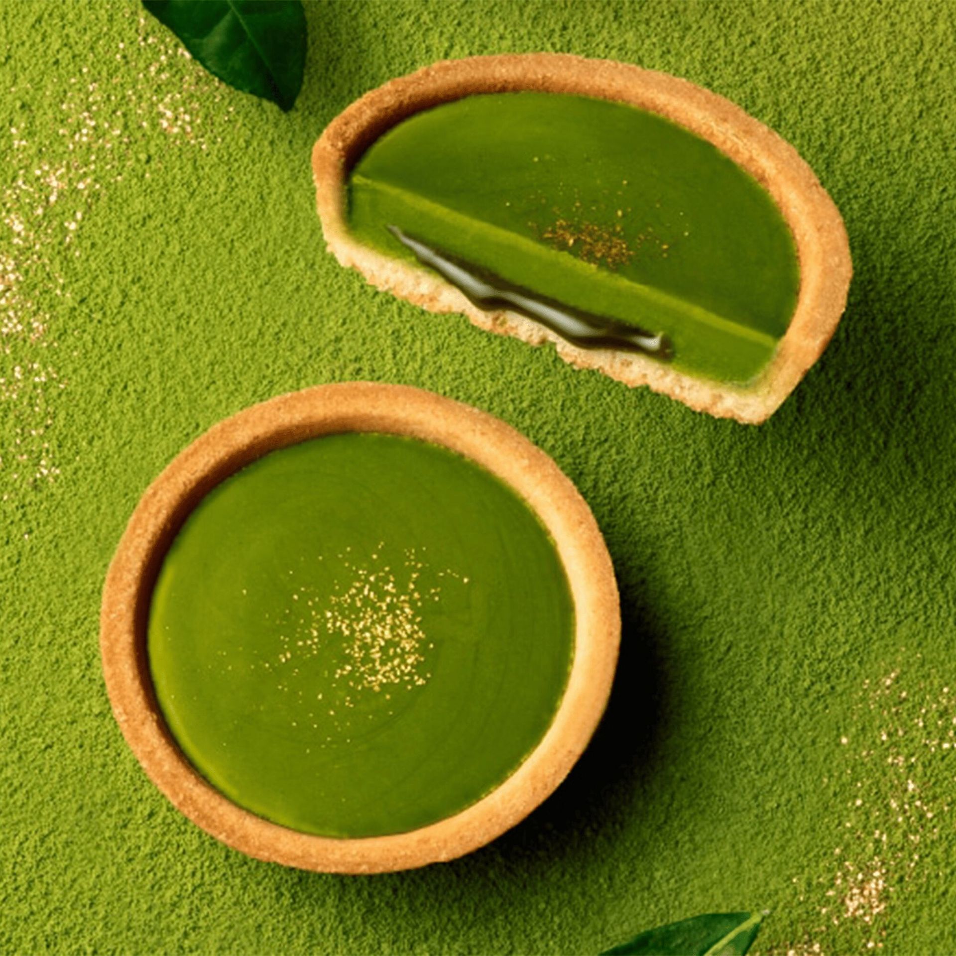 茶の福 濃い宇治抹茶タルト 茶の緑 4個入 1 個 - Weee!