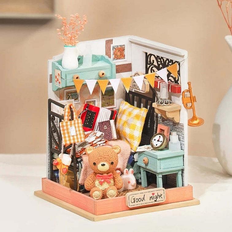 DIY 3D Wooden Puzzle Model Festive Gift Dreamy Bedroom 1 box
