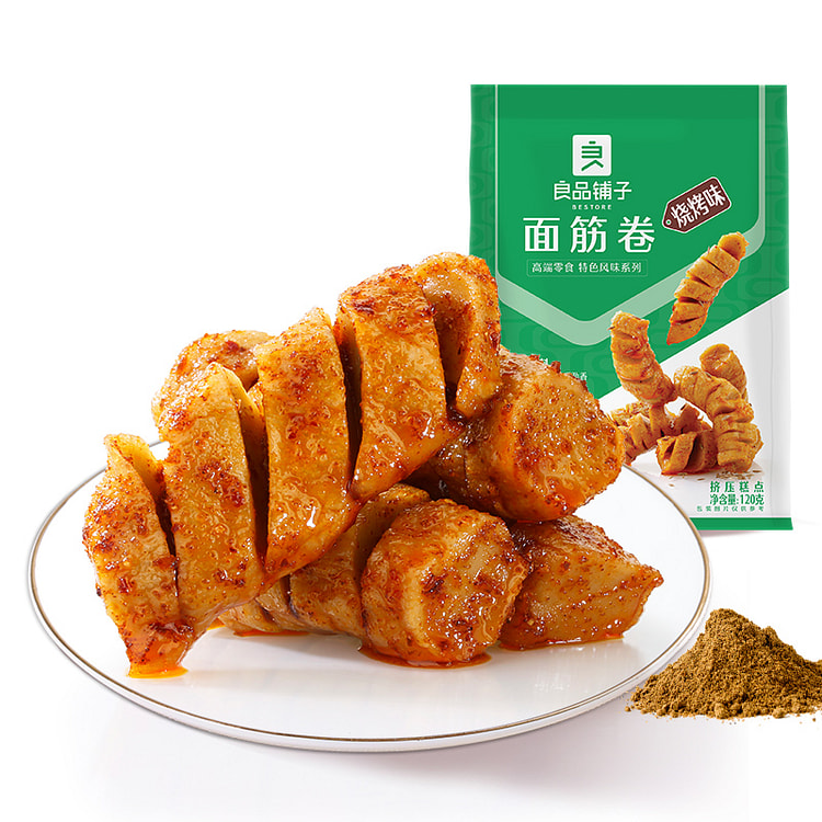 良品铺子面筋卷烤面筋120g/袋