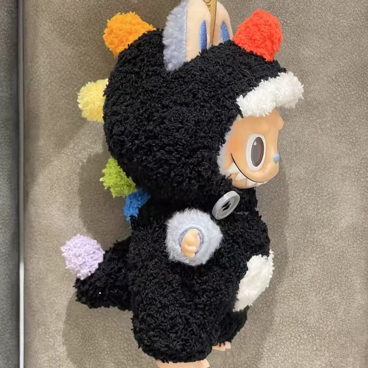 DLabubu Black Dinosaur Outfit Set