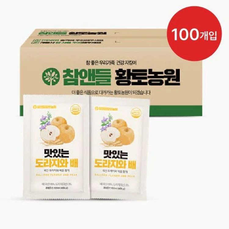 (Bundle) Cham & Deul Bellflower Root & Pear Juice 100 ml