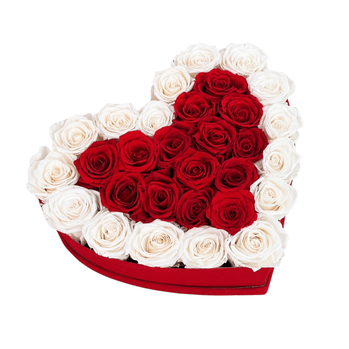 Suede Heart To Heart Box Red Suede Box 1 份