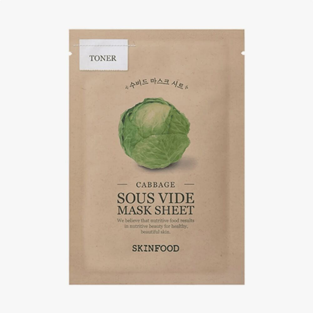 SkinFood Toner Cabbage Sous Vide Mask Sheet 1pc 1 each