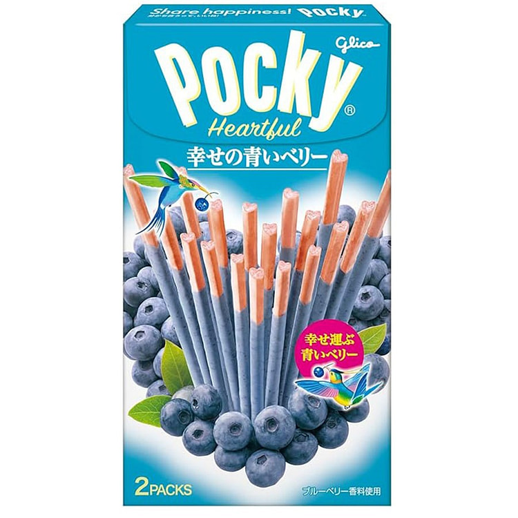 百奇POCKY 幸福蓝莓 涂层巧克力棒 2小袋/