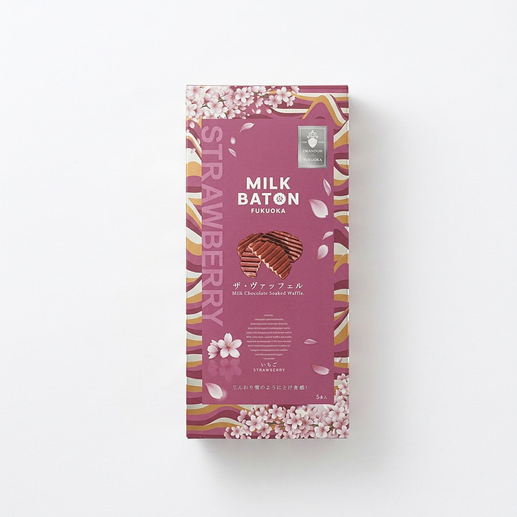 MILK BATON 华夫饼 草莓味 5枚 1 份