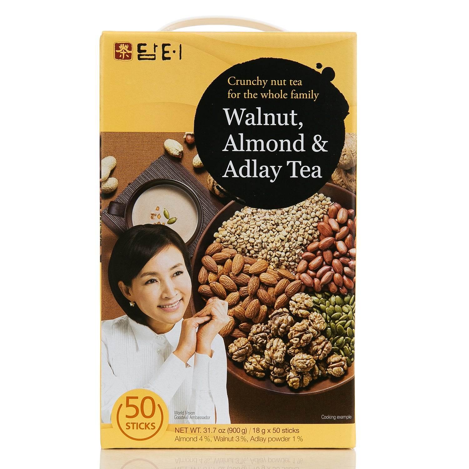 Damtuh Walnut Almond Adlay Powdered Tea 50 Counts 18 g