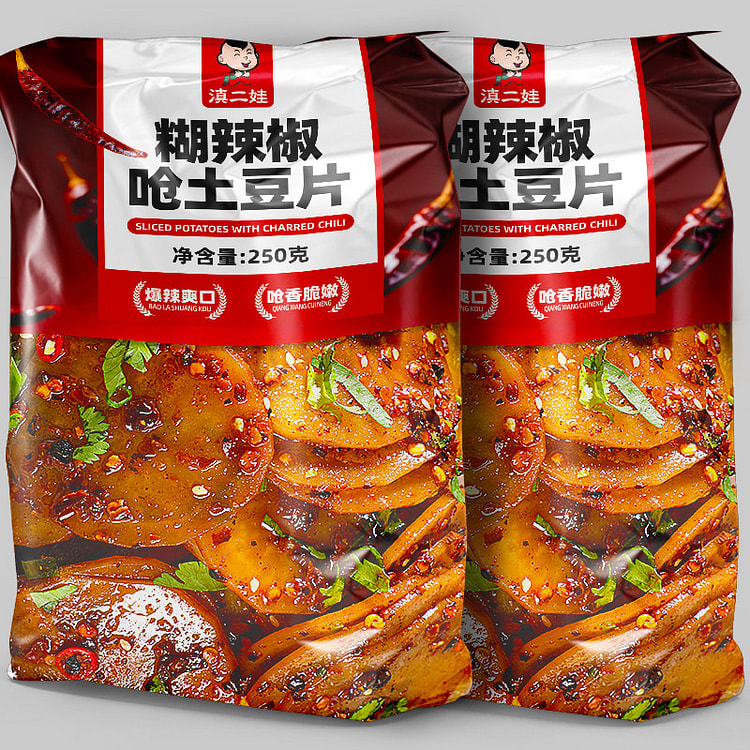 DEW Fresh Crispy Chili Powder potato chips Instant 250 g