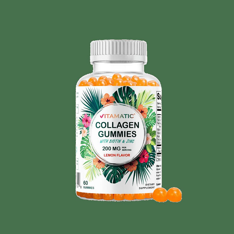 Hydrolyzed Collagen Gummies - 200mg - 60 Gummies