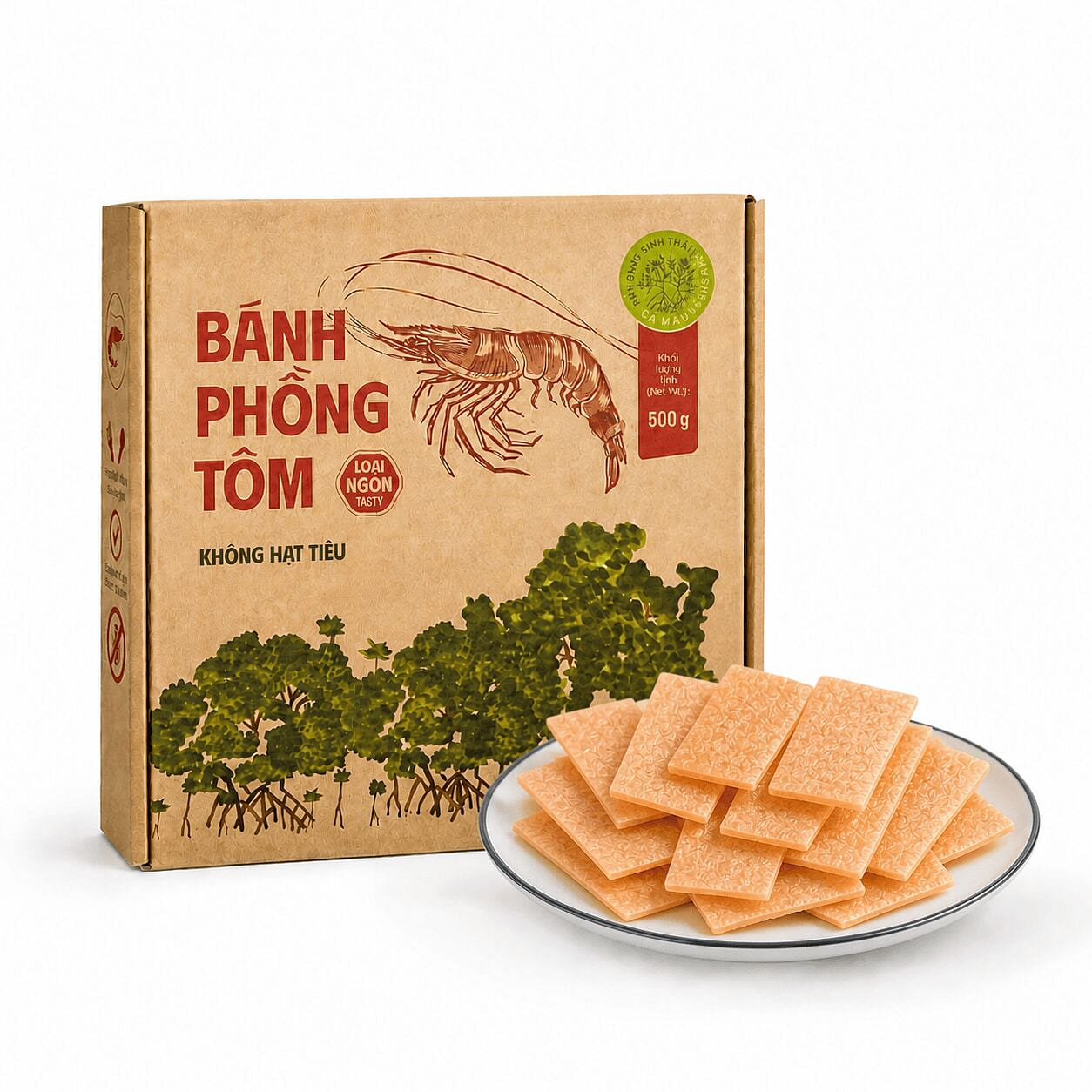 BÁNH PHỒNG TÔM CON TÔM RỪNG – 500gr 500 g