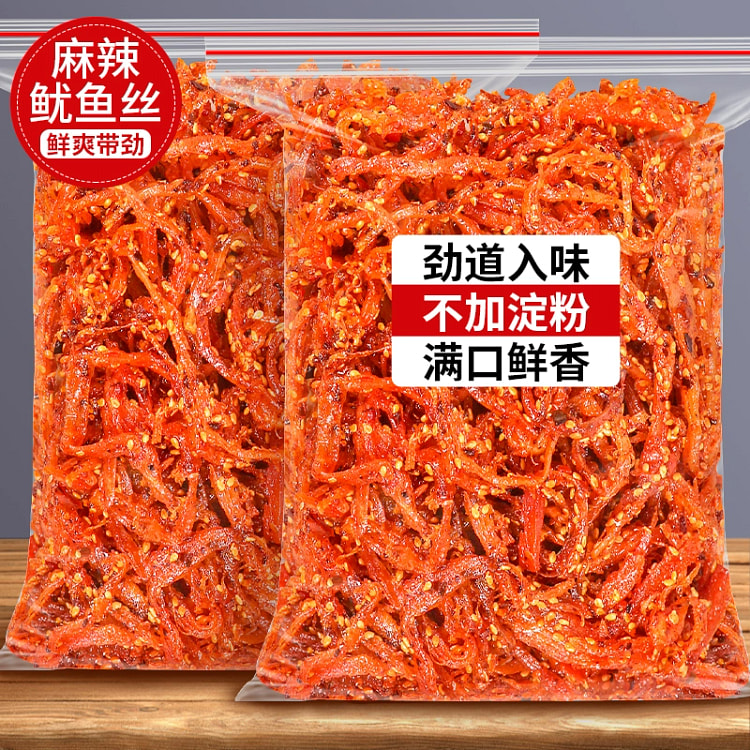 麻辣鱿鱼丝章鱼足片香辣鱿鱼丝250g*1袋 250 克
