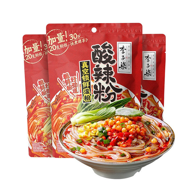 3 packs Li Ziqi Spicy and Sour Noodles 816 g