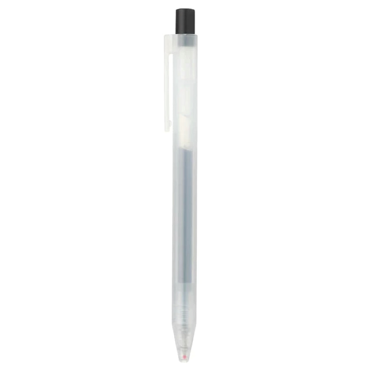 MUJI Smooth Gel Ink Knock Type 0.5mm Black Pen