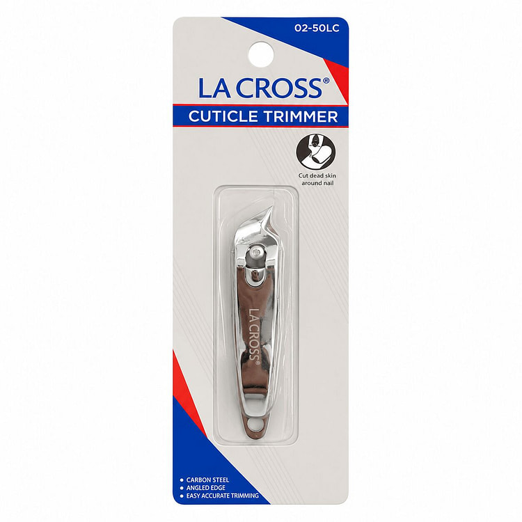 LA Cross Angled Cuticle Trimmer Precision Nail Car 1 each