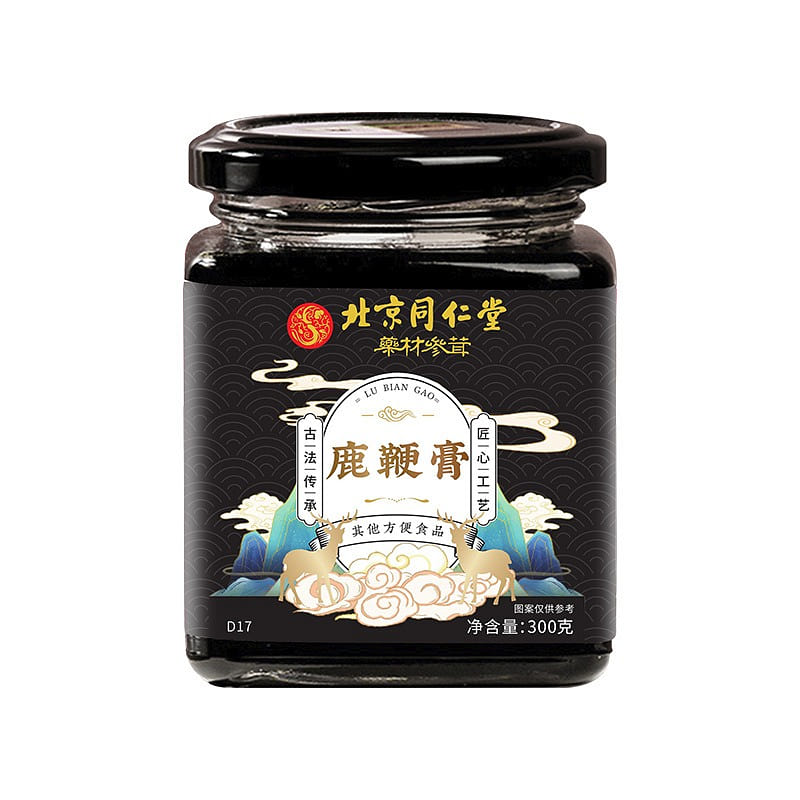 【北京同仁堂】鹿鞭膏 男人膏人参枸杞牡蛎组合膏滋 补肾壮阳 300g/瓶 300 克