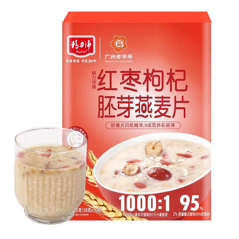 Jing Li Pei Red date wolfberry germ oatmeal 480g*1 box 480 g