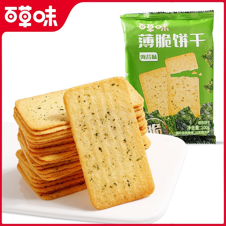 百草味海苔味薄脆饼干 1 包