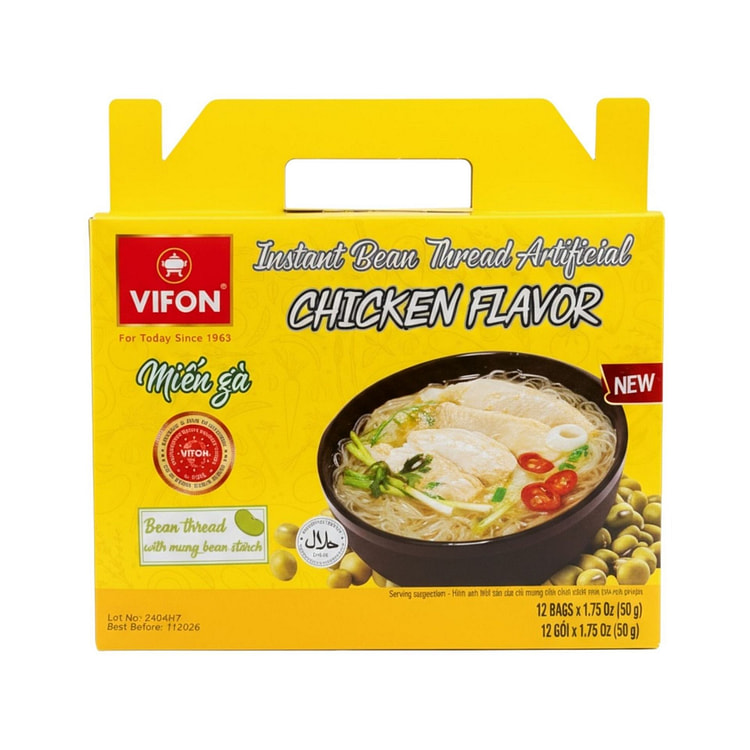 VIFON 鸡肉风味粉丝 12包 1.75 盎司