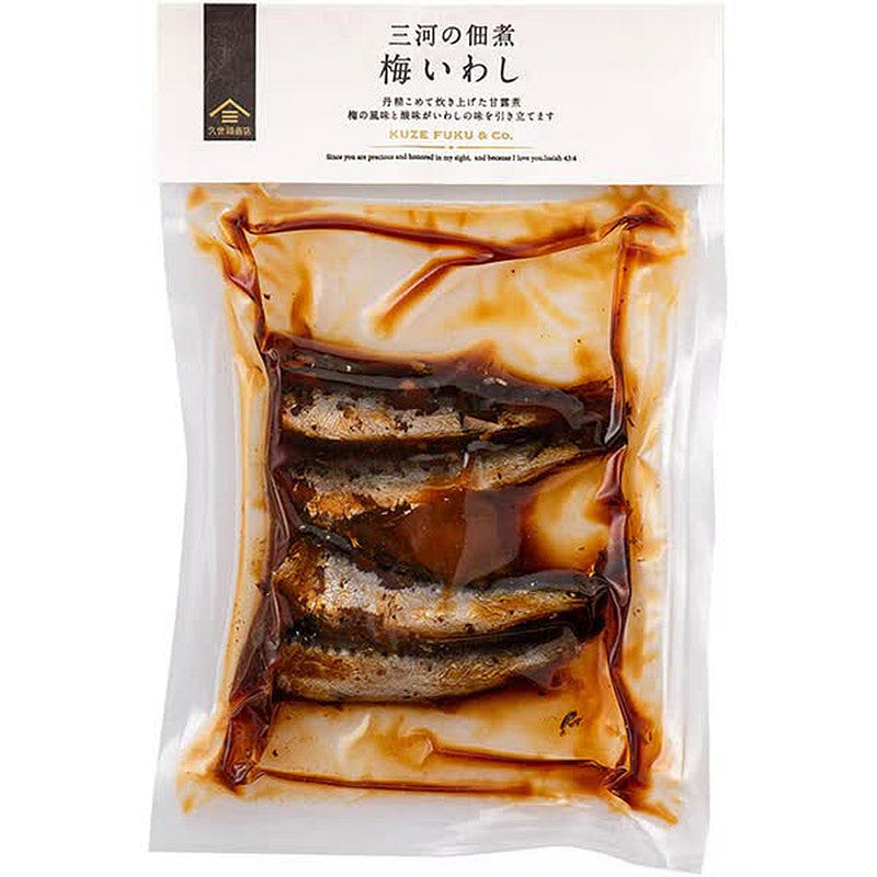 Kuze Fuku Mikawa Plum Sardines Tsukudani 90g 1 each
