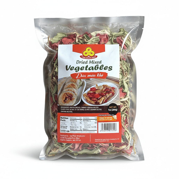Dried Mixed Vegetables Dua Mon Kho 200 g