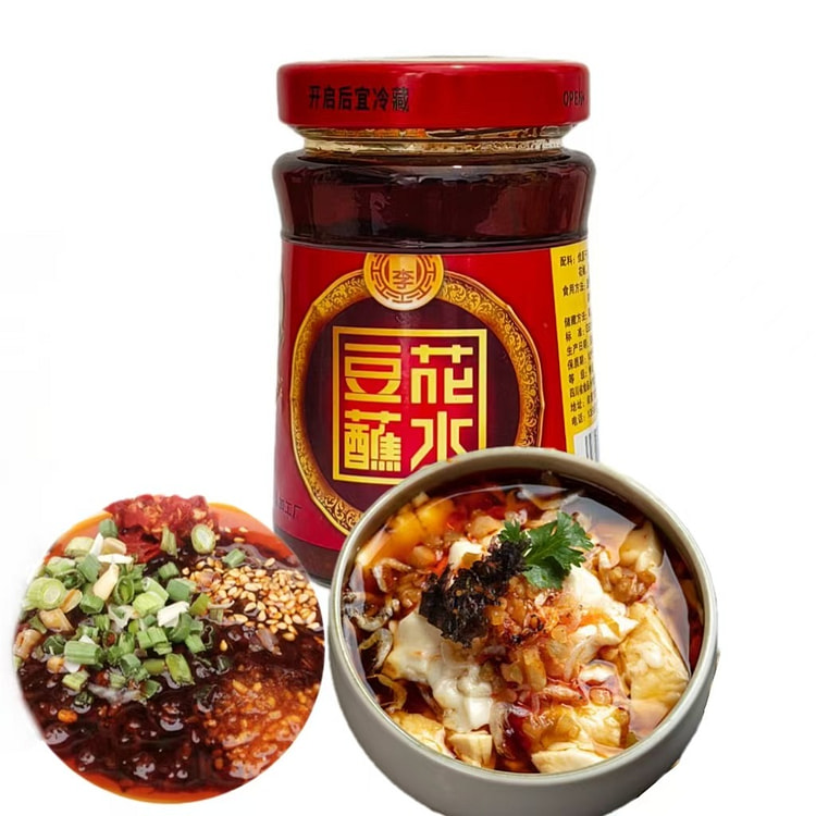 李二豆花蘸水320g*1瓶四川剁糍粑辣椒酱