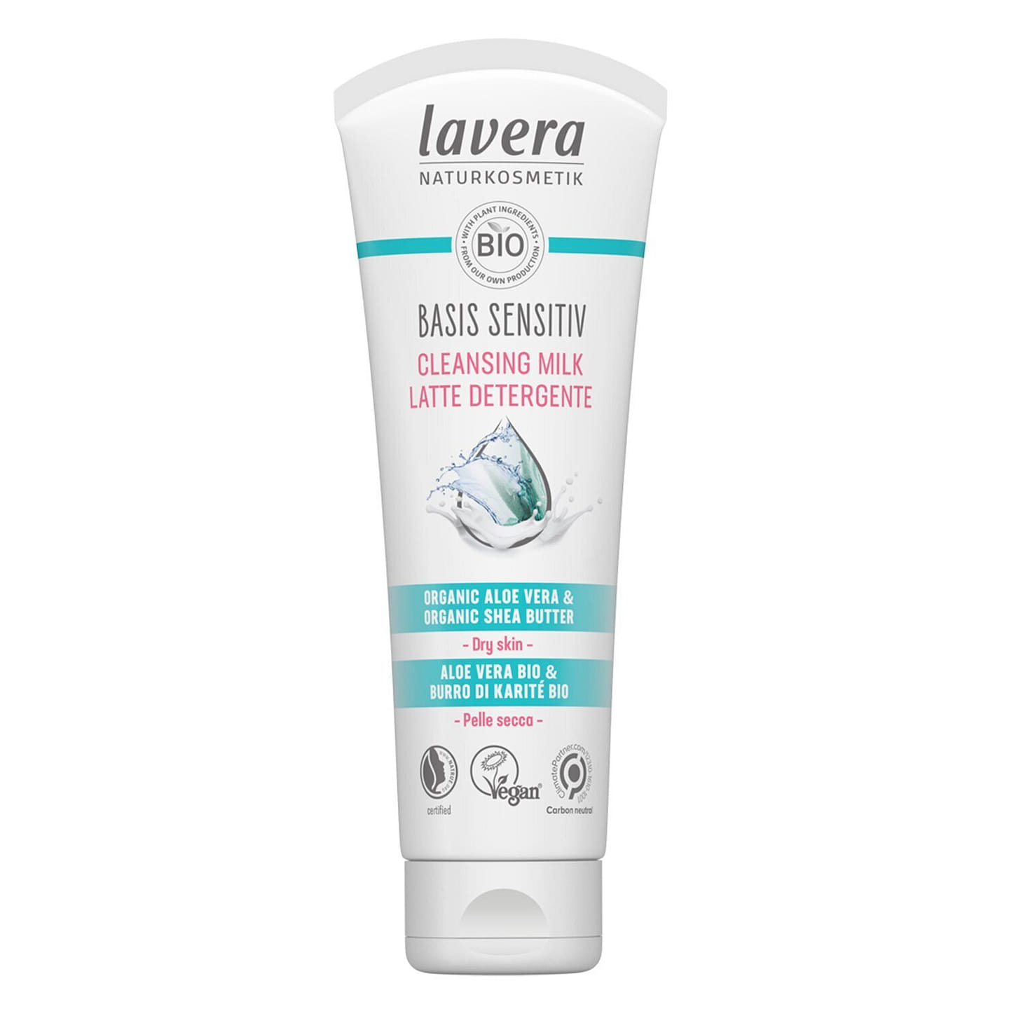 Lavera Basis Sensitiv Cleansing Milk – Organic 125 ml