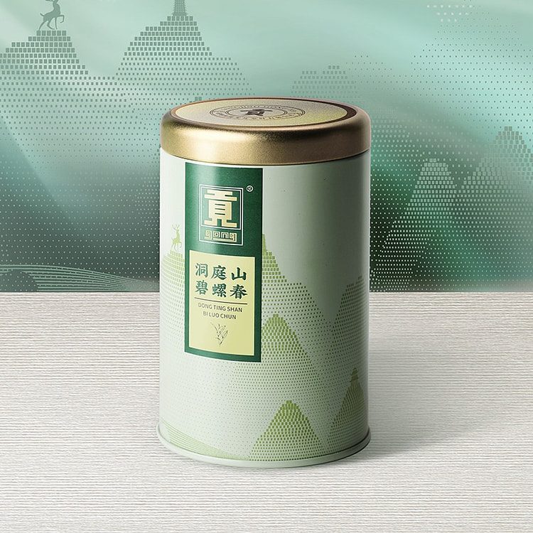 贡牌 新茶明前春茶洞庭山碧螺春绿茶一级 1罐 50 克