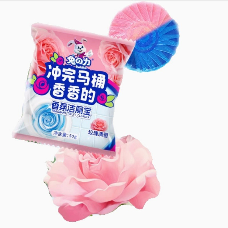 兔の力 香氛洁厕宝 玫瑰花香 50g*5pcs