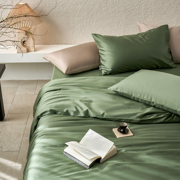 LULLABUY Cotenrra Gemstone Luxe Bedding Set Emerald Haven King Size 2000 グラム