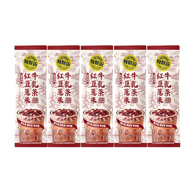 OH!FRESH Red Bean Coix Milk Tea 22g*5 Sachet 110 g