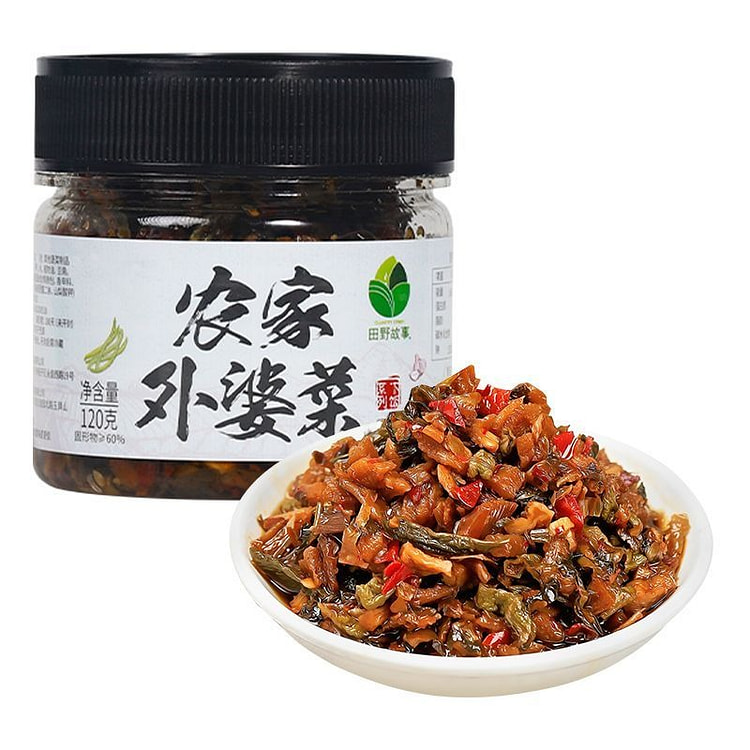 田野故事外婆菜下饭菜鲜香爆爽速食菜120g 120 克
