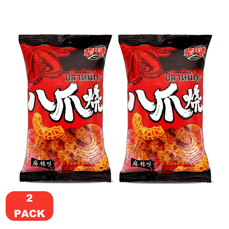 八爪烧 麻辣味正宗麻辣锅巴零食（2 pcs） 80 克
