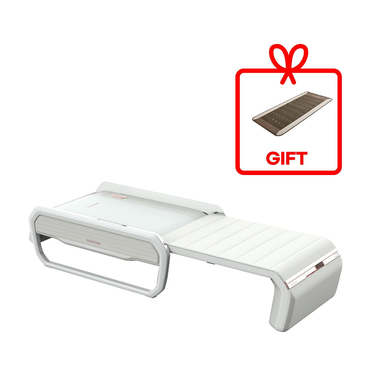 Ceragem V6 Therapeutic Thermal Massager at Home #WHITE (+S1 Mat Free Gift)