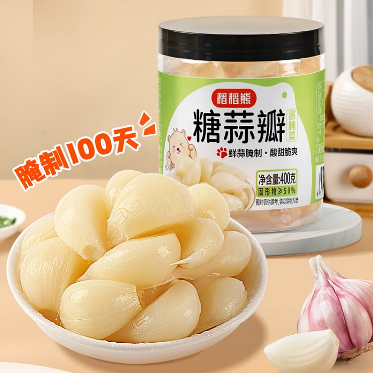 稻稻熊糖醋蒜糖蒜瓣下饭菜 400g*1罐 400 克