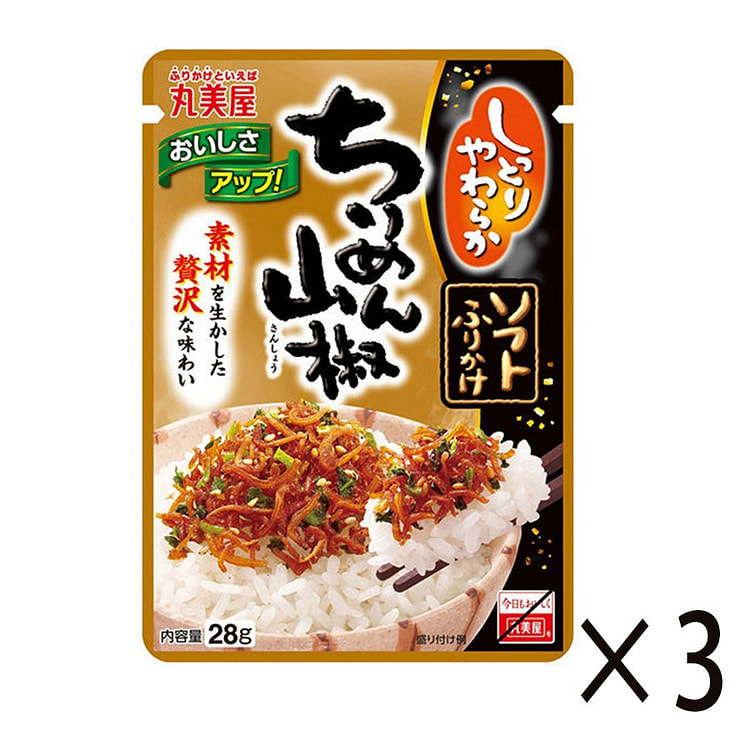 丸美屋 山椒小鱼 拌饭料28g*3/