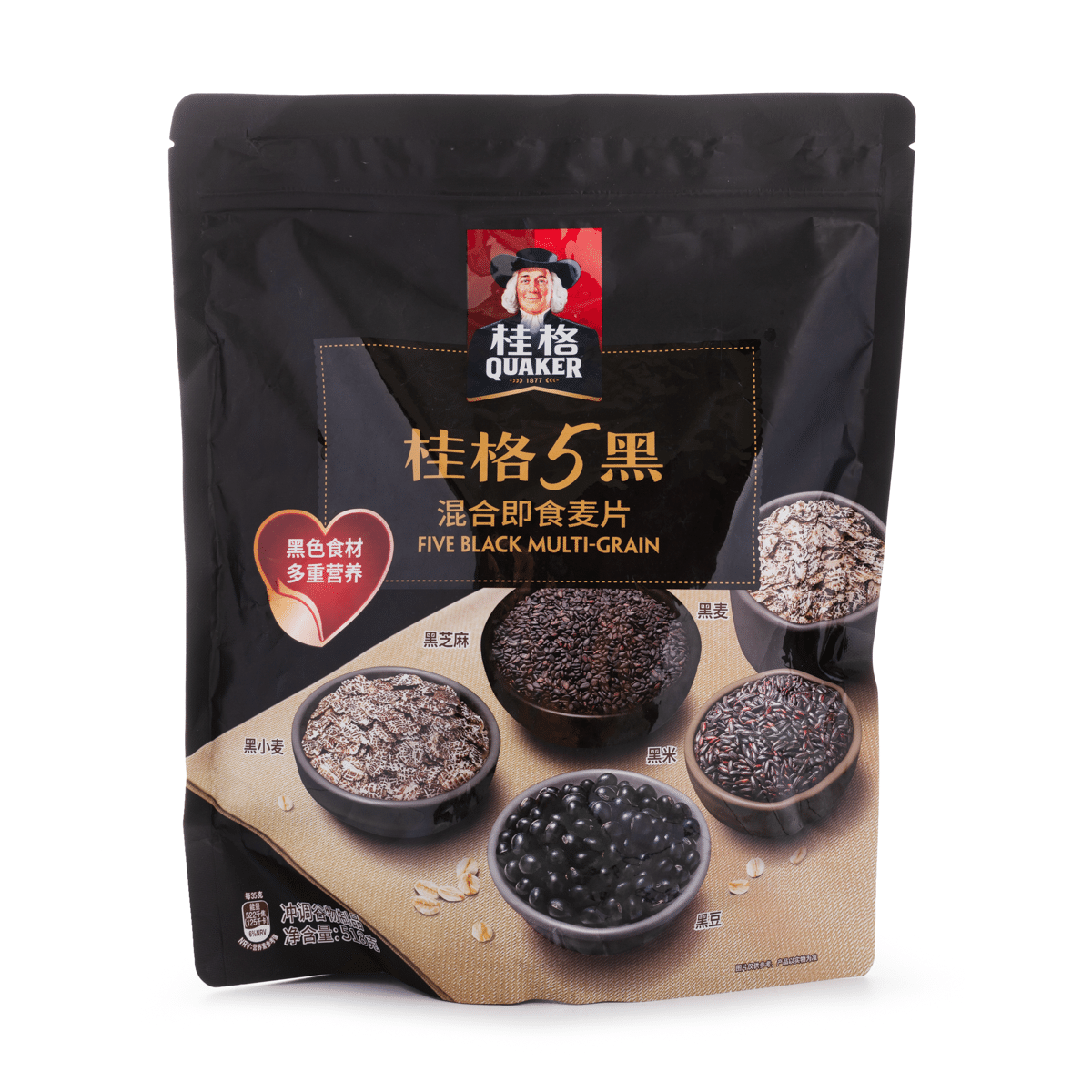 桂格 5黑混合即食麦片 518 克*12 包