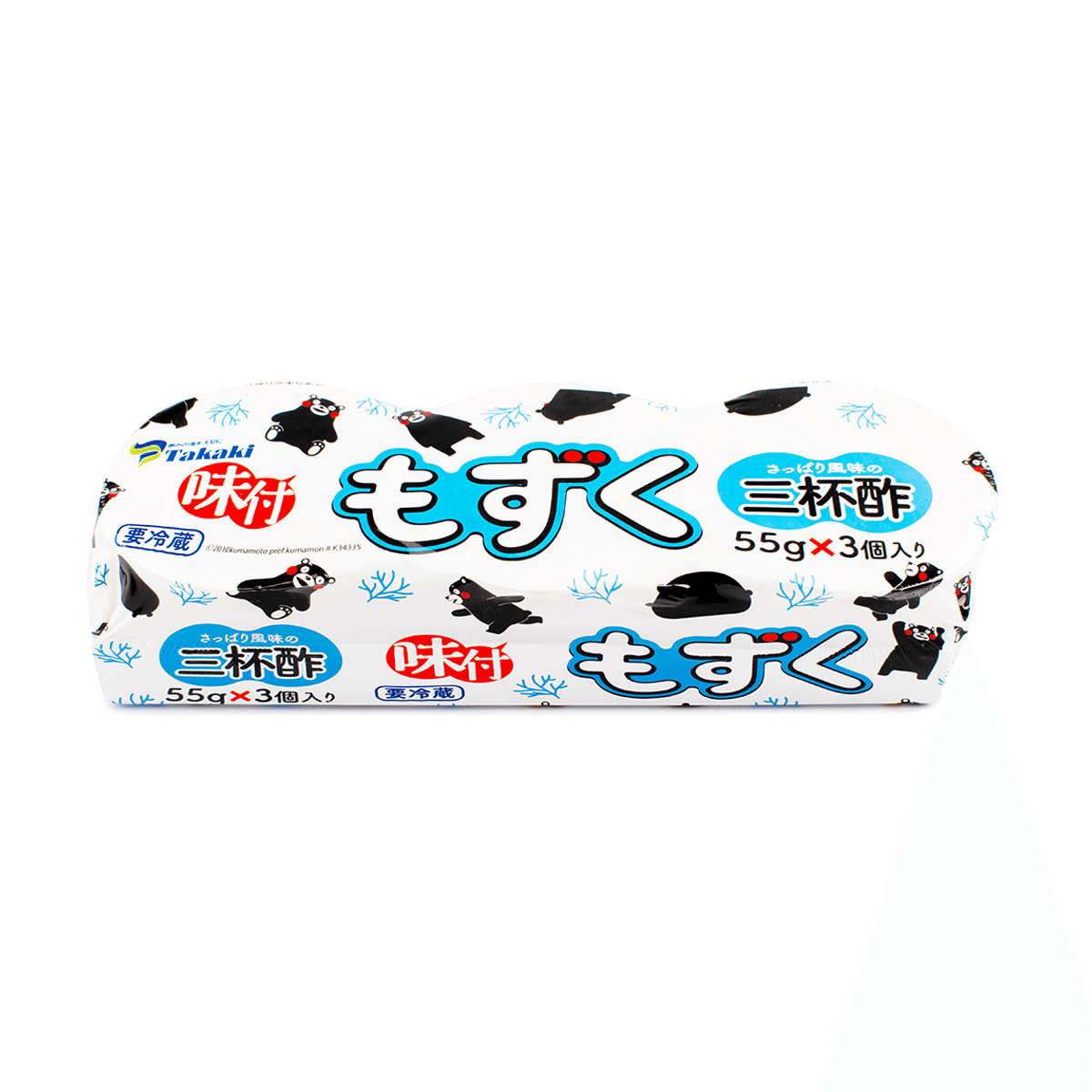 Kumamon Ajitsuke Mozuku Seaweed Sanbaizu, Frozen 165 g