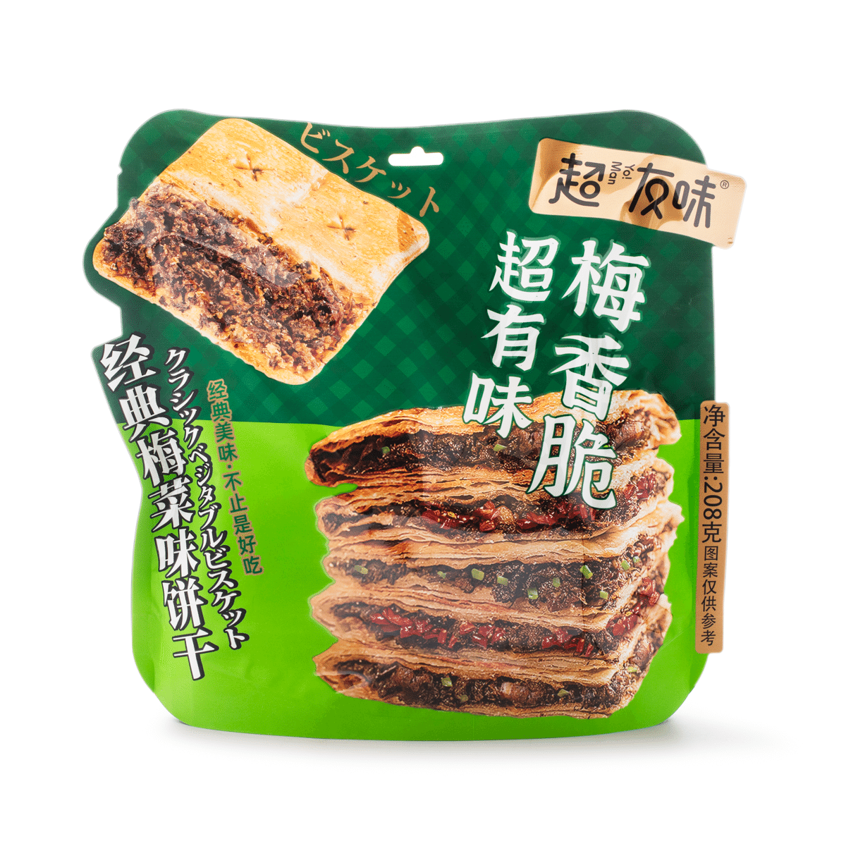 Chaoyouwei Biscuit Original Flavor Pickled Mustard Cabbage 208 g