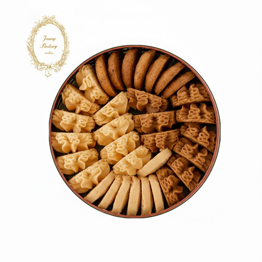 Jenny Bakery Butter Cookies, Assorted Flavors and Package Design 320 g