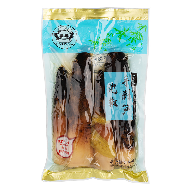 新健康 泡椒手剥笋 4-6根 450 克