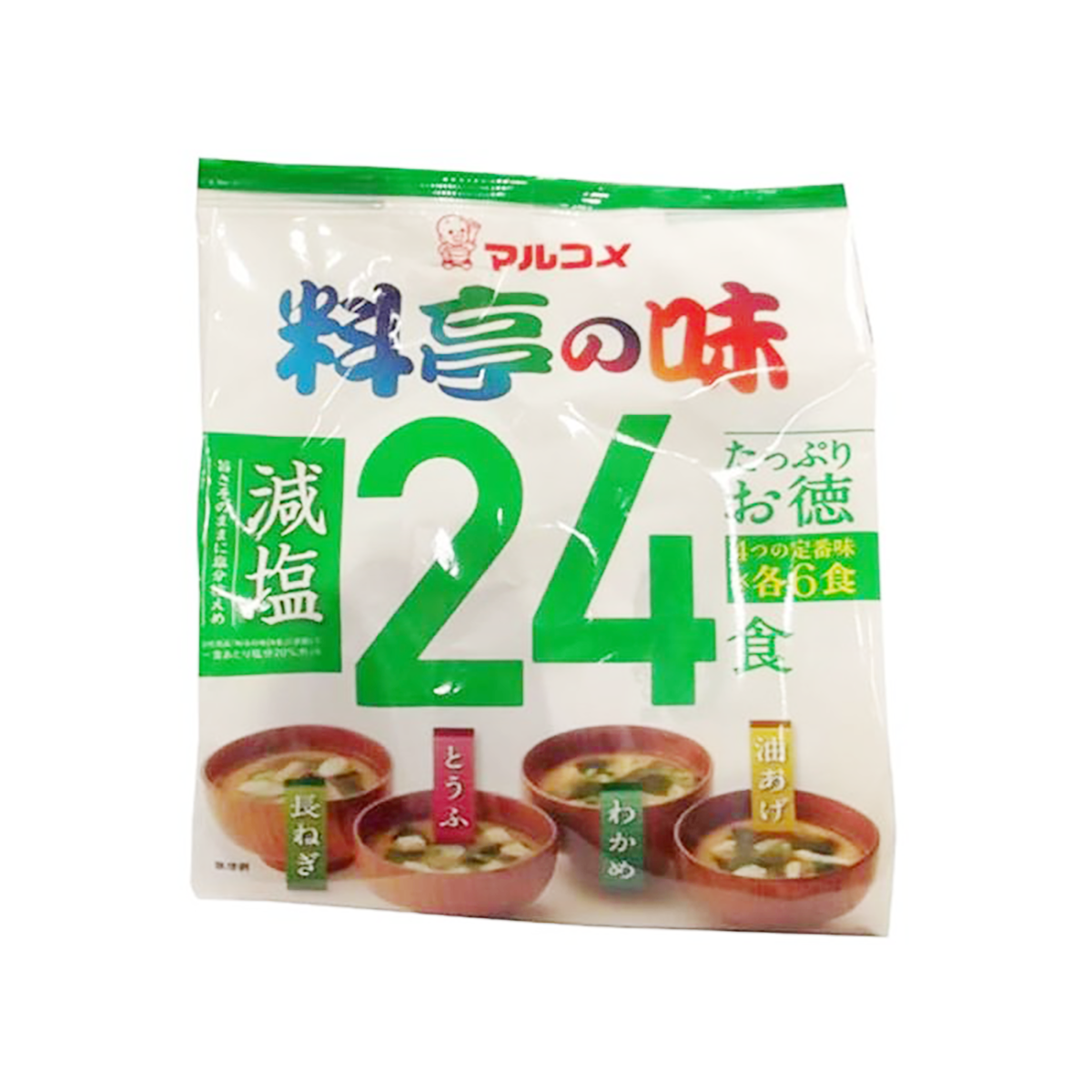 Marukome Instant Miso Soup Assorted Low Sodium 24pcs Weee!