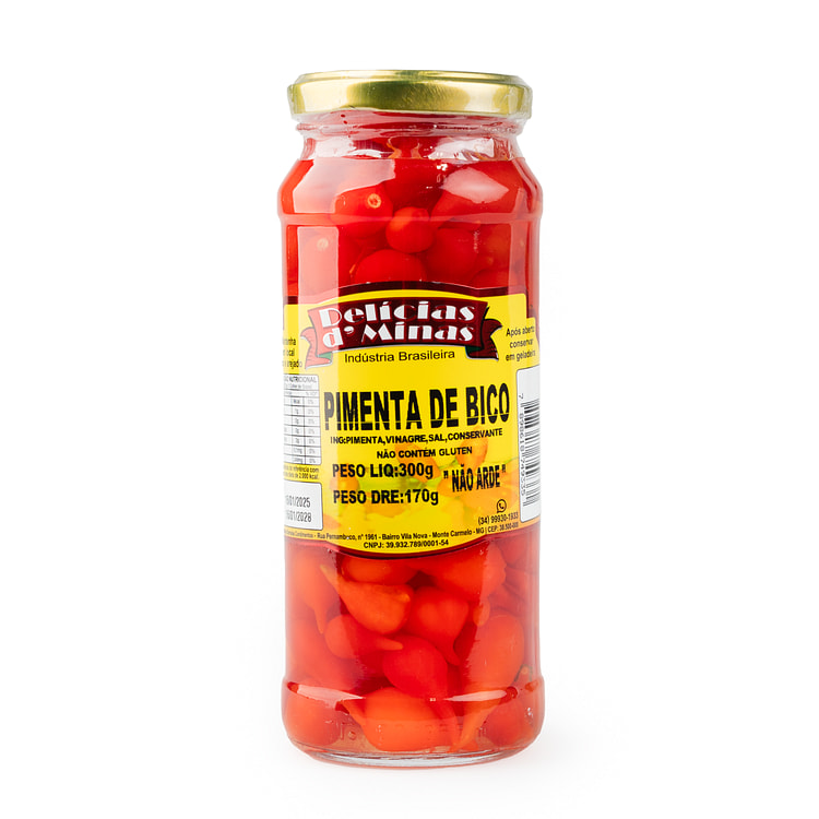 Pimenta Biquinho Delicias D' Mina 170 g