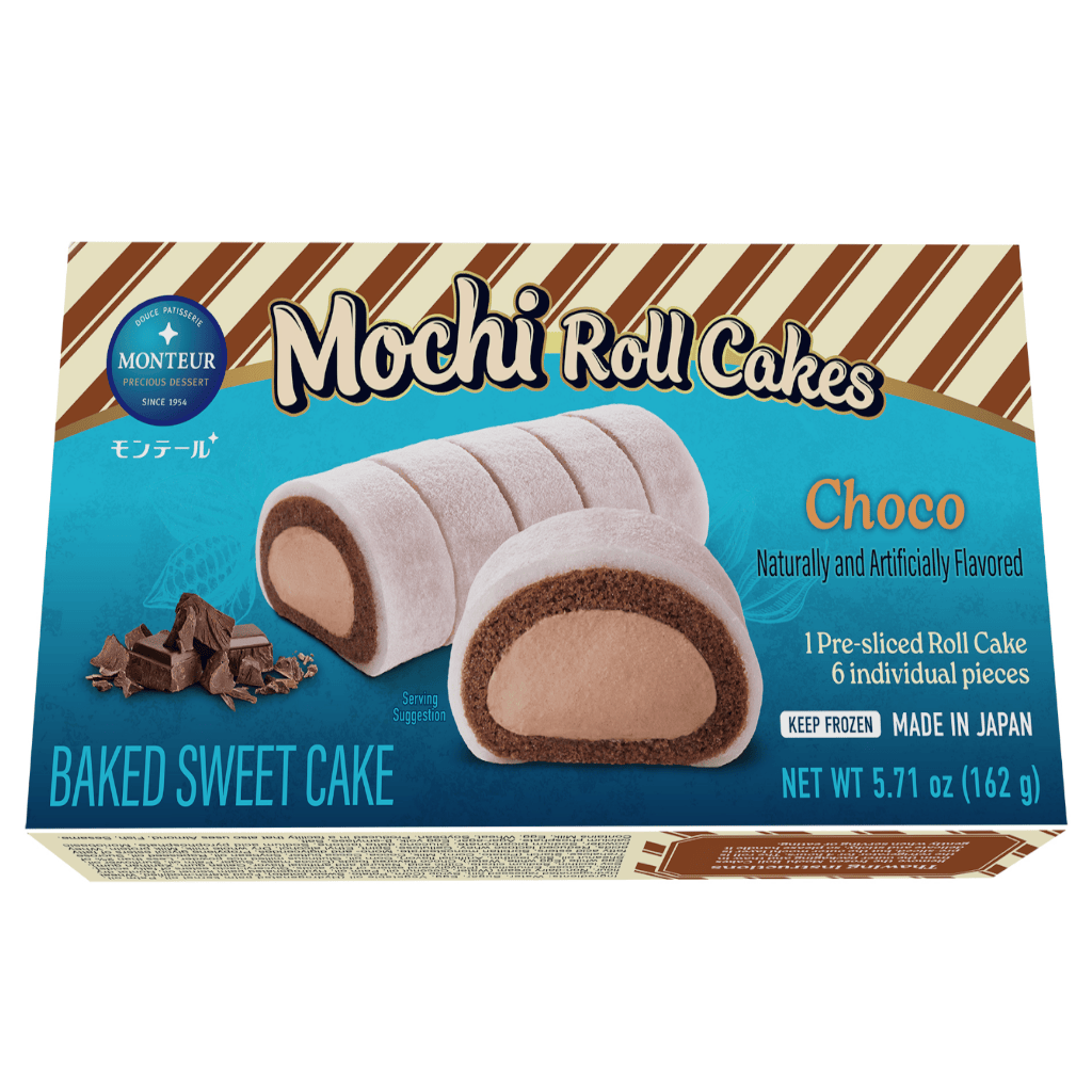 Get Monteur Mochi Roll Cakes Choco, Frozen 5.71 oz Delivered | Weee ...