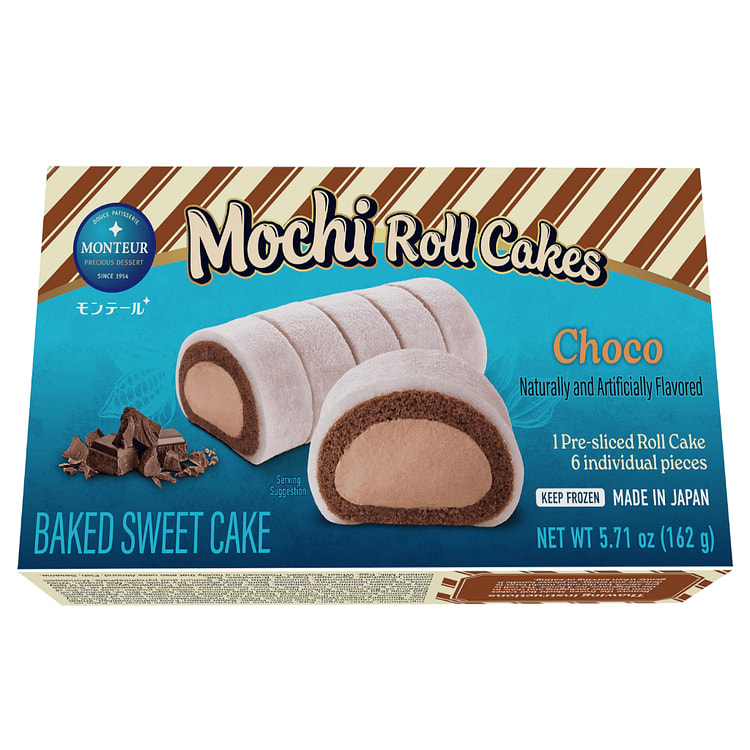 Monteur Mochi Roll Cakes Choco 5.71 oz