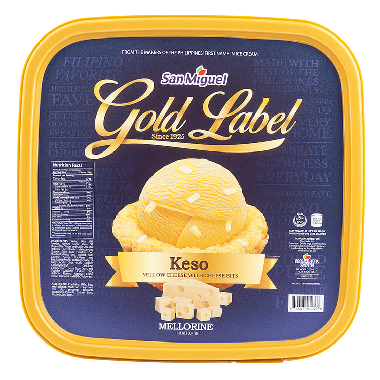San Miguel Gold Label Keso Ice Cream 50 oz