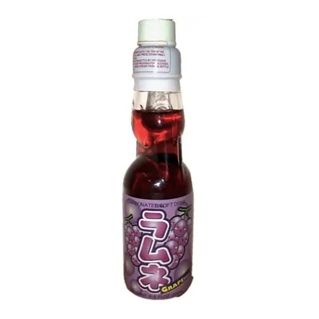 Hata Ramune Carbonated Soft Drink, Grape Flavor Weee!